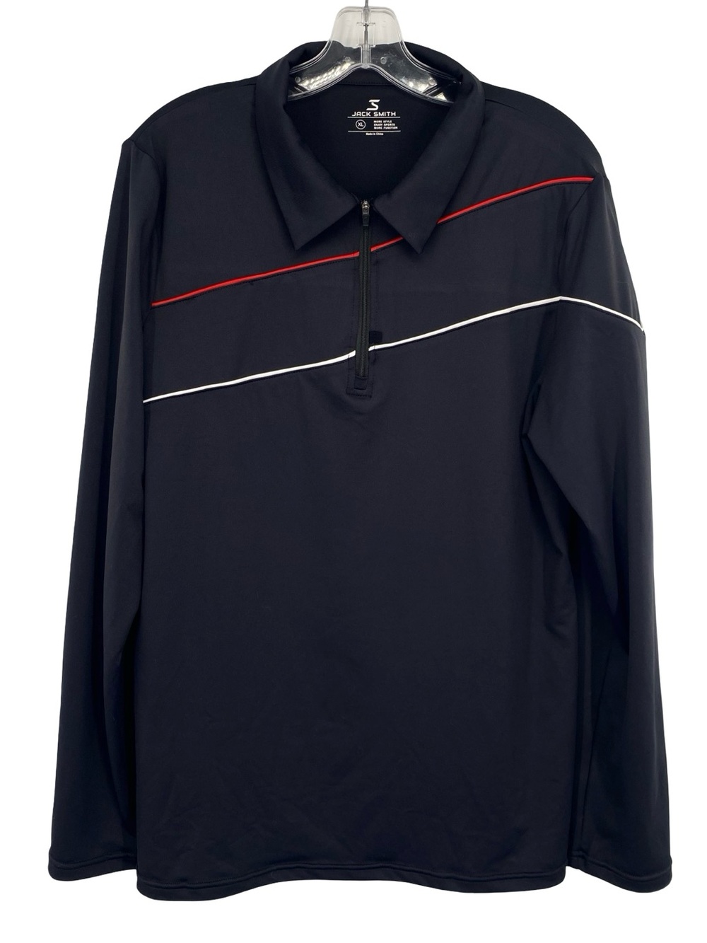 Jack Smith Men’s Quarter Zip Polo Shirt Athletic Pullover Size XL